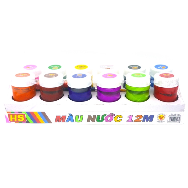 Màu nước 12 màu mn-015 20ml