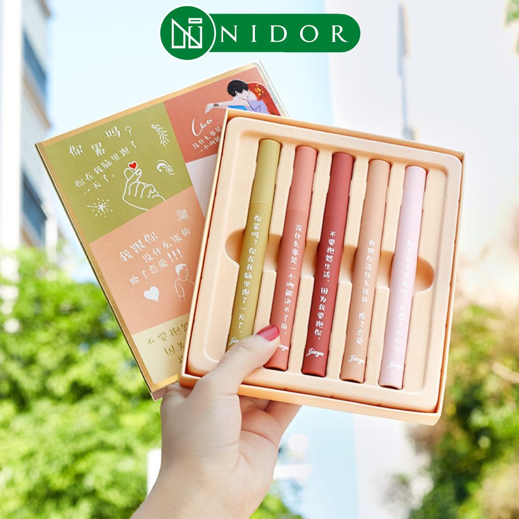 Set 5 son tint lì jaiya lâu trôi - nội địa trung