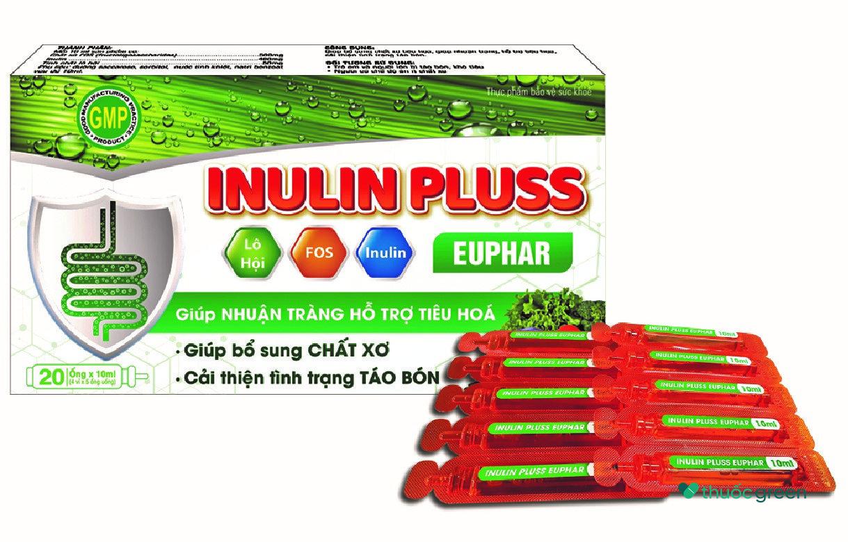 Bổ Sung Chất Xơ Inulin Pluss Euphar Mediphar hộp 20 ống đậm đặc giúp cải