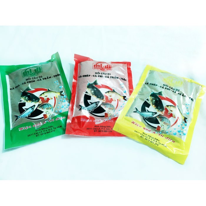 Mồi câu cá d1,d2,d3 nhạy