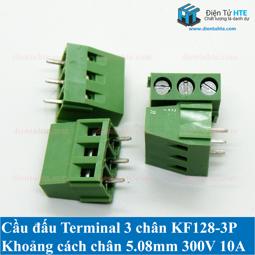 Cầu đấu terminal domino kf128 2p 3p 5.00 - bộ 5 cái