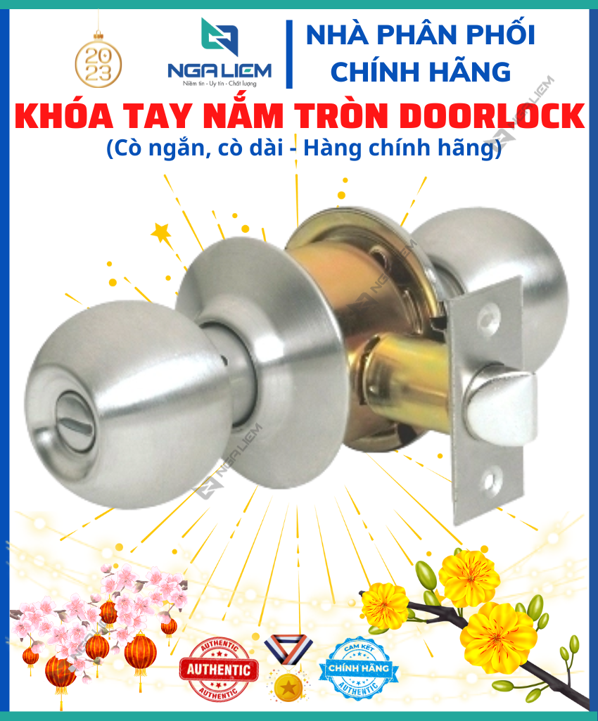 Khóa Tay Nắm Tròn Cò Ngắn/Dài Doorlock