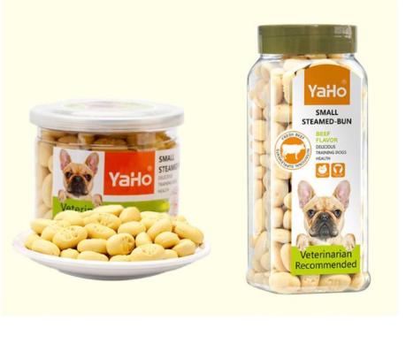 Hộp bánh thưởng bổ sung canxi chó mèo thú cưng Yaho Pets