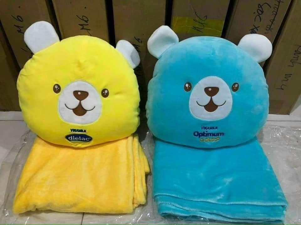 [HCM]Bộ Mền gối cao cấp - Quà tặng sữa Vinamilk