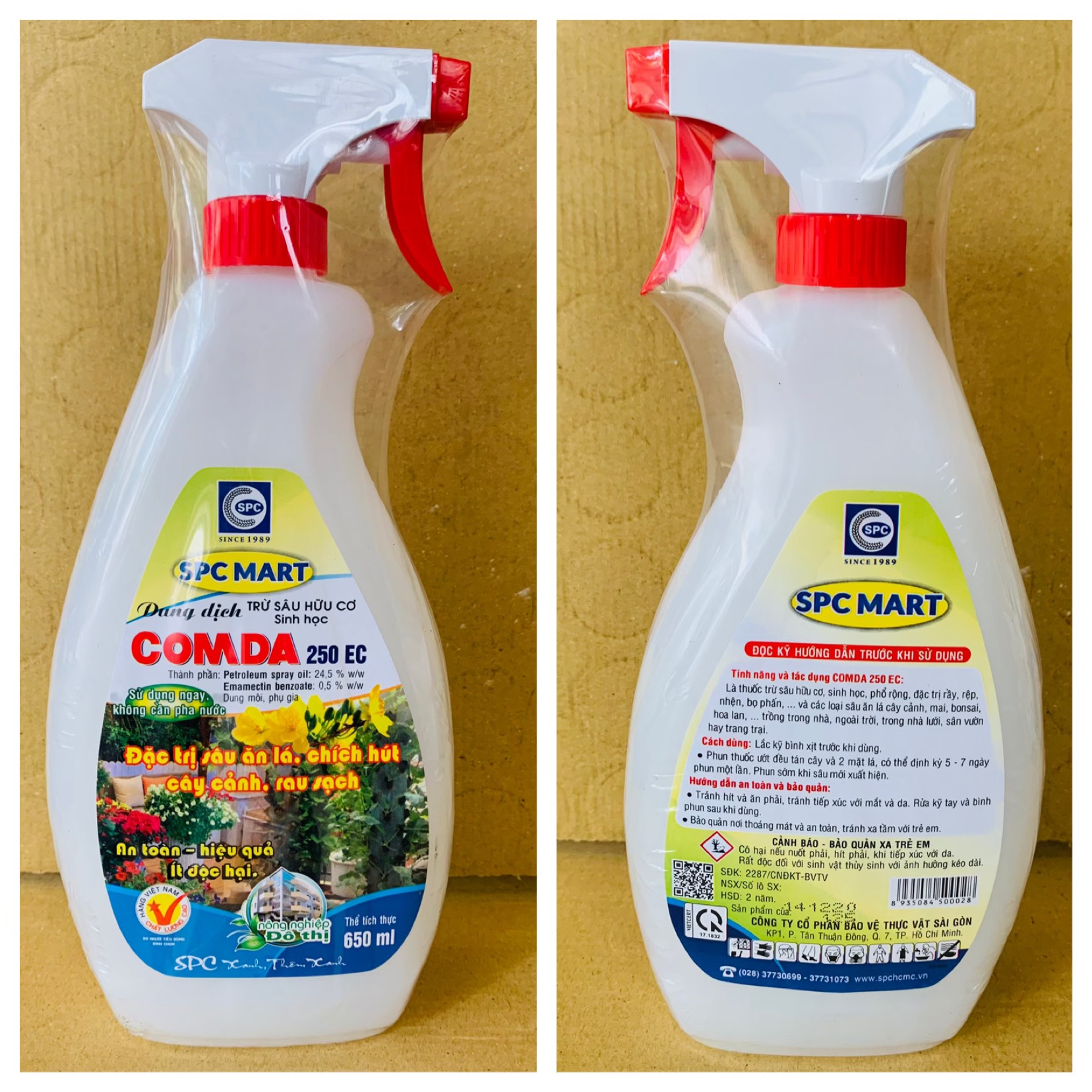 Dung dịch hữu cơ comda 250ec chai xịt 650ml