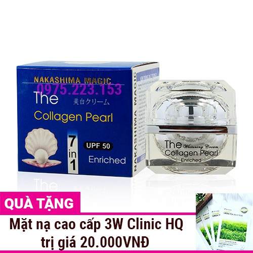 Kem dưỡng trắng da 7trong 1 tinh chất ngọc trai Nakashima Magic 30g sản phẩm tốt chất lượng cao cam kết như hình
