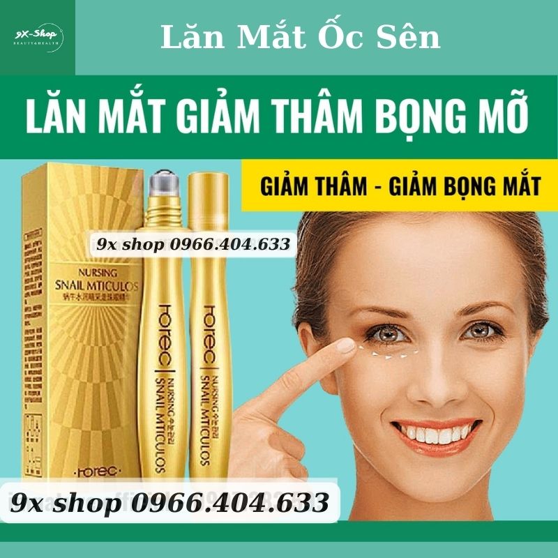 Cây lăn mắt ốc sên giảm quầng thâm bọng mắt rorec - bioaqua