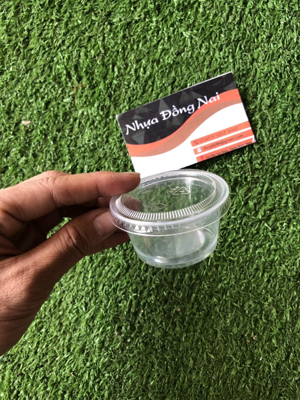 Hũ sốt 2oz - 1 cây 100 bộ bao gồm nắp - Chất liệu : Đế PP chịu nhiệt - Nắp nhựa PET