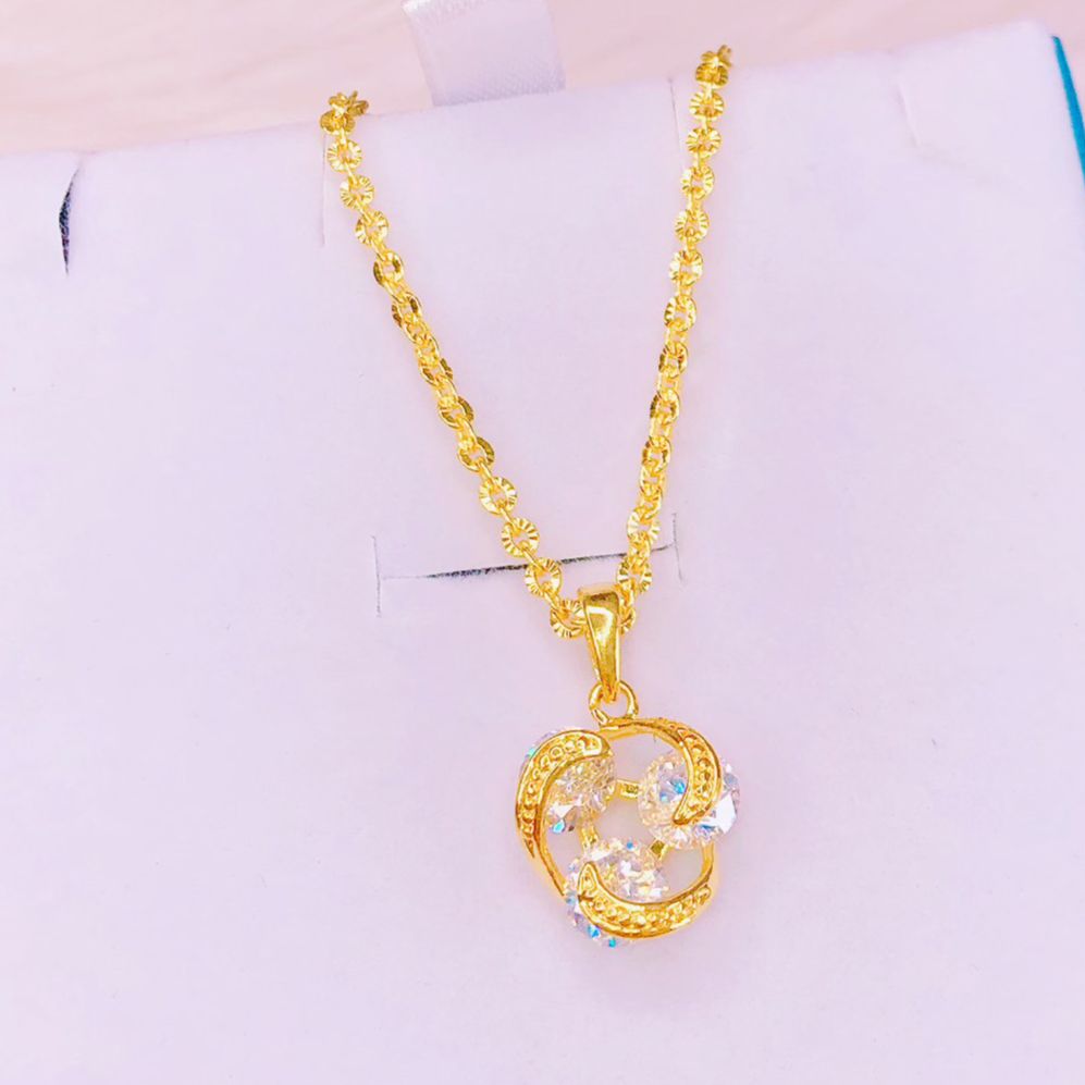 Dây chuyền vàng 24k, dây chuyền nữ thời trang cao cấp, dây chuyền nữ kim cương, dây chuyền bạc Ý 950, dây chuyền vàng non siêu cao cấp, dây chuyền đẹp Trang sức GADO DC13657 - CAM KẾT KHÔNG ĐEN