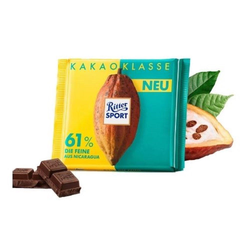 Socola Đắng 61% Cacao, 61% Fine with Cocoa from Nicaragua (100g)