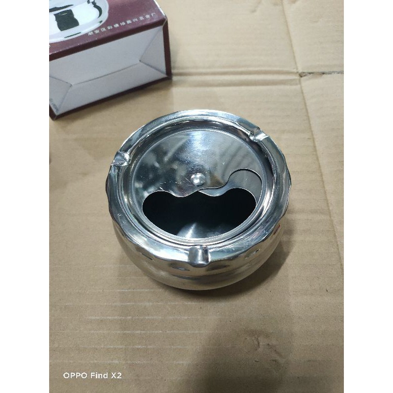 [HCM]Gạt Tàn Thuốc Inox Xoay Tròn Loại Lớn