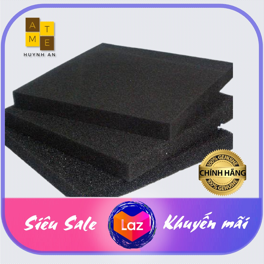 Tấm mút xốp đen đặc đa năng, cách âm, cách nhiệt, làm nệm, lót sàn, lót bể cá .... - Bán Theo Tấm: 40 cm x 20 cm