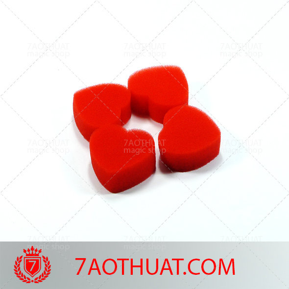 [HCM]Ảo thuật banh bông : Bộ hai trái tim nhỏ- Sponge Heart