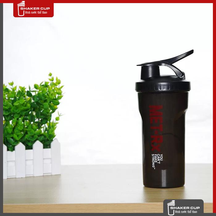 Bình lắc thể thao bình tập gym shake bottle Met-RX