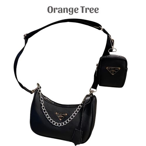 TÚI ĐEO CHÉO NỮ -TÚI THUYỀN 2 CHI TIẾT Orange Tree -T68