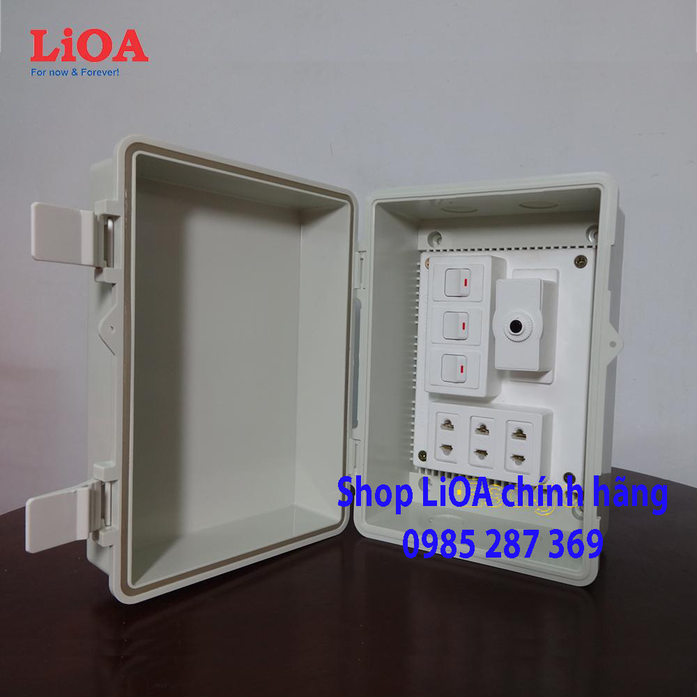 Combo tủ điện trong nhà và ngoài trời LiOA - Loại có 3 công tắc - LVJLCB3C