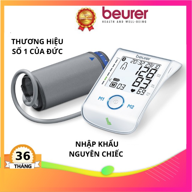 Máy đo huyết áp bắp tay tự động Beurer BM85máy đo huyết áp đứcxem phân