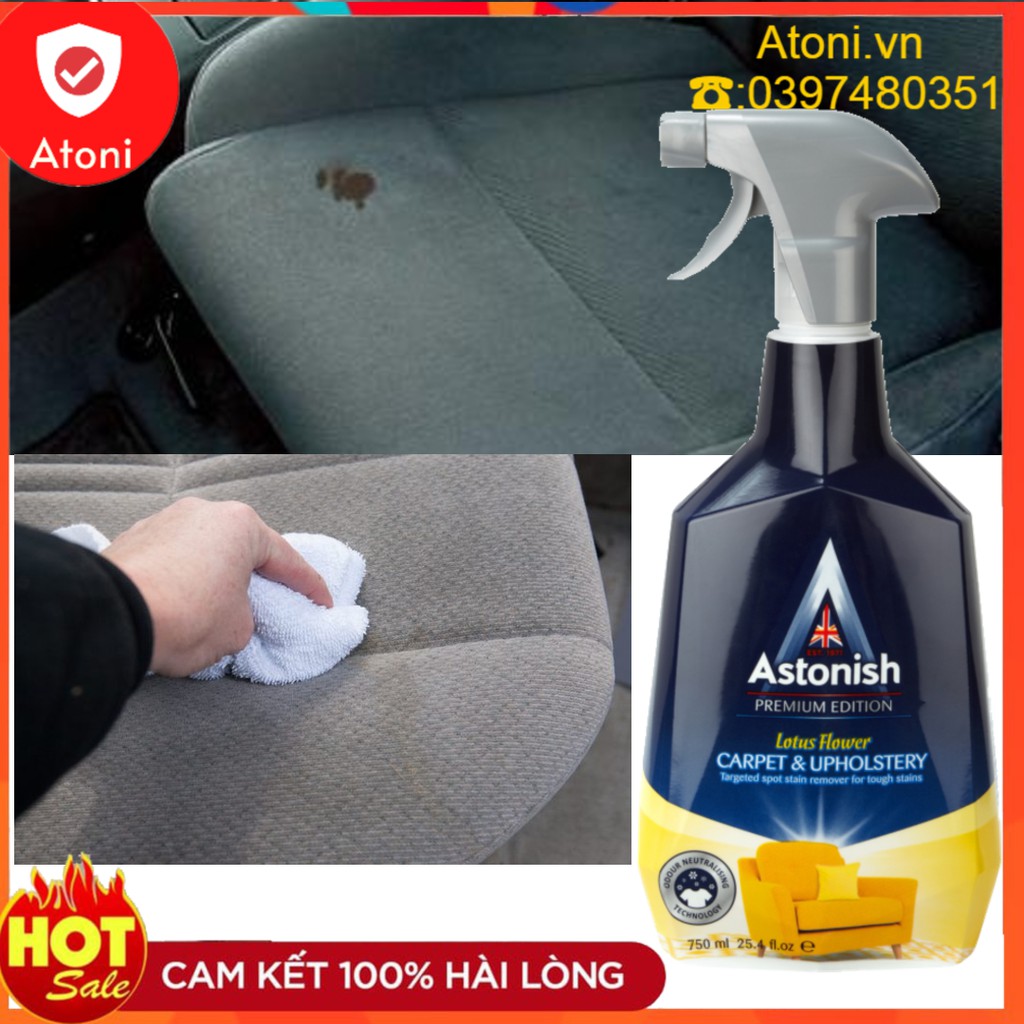 [HCM]Chai Xịt Vệ Sinh Thảm Nỉ Astonish - ??ASTONISH?? - Bình Xịt Tẩy Bề Mặt Thảm Nỉ Nhập Khẩu Anh Quốc 750ml