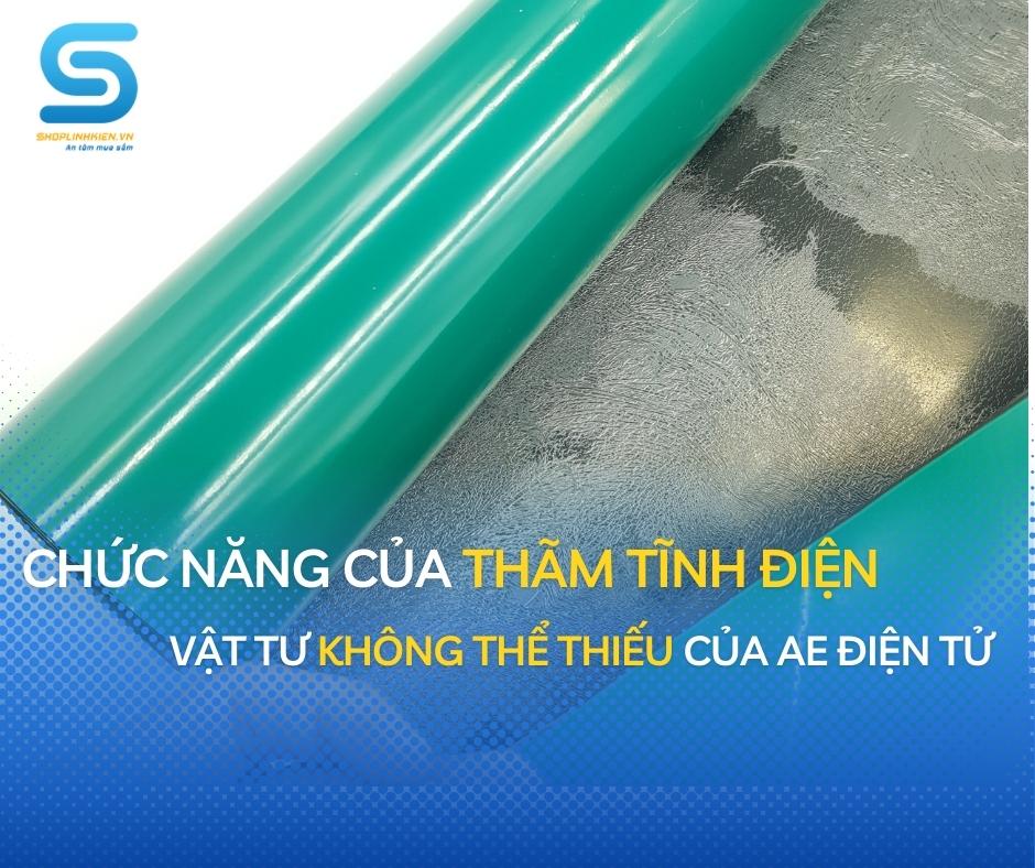 Thảm cao su chống tĩnh điện 20x30cm thảm hàn linh kiện bàn chống tĩnh điện shoplinhkienm2m