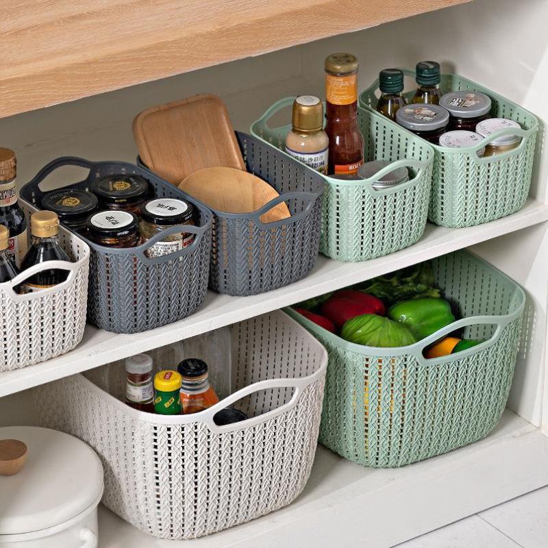 Giỏ nhựa đựng đồ Miniso size trung hình chữ nhật nhiều màu sắc lựa chọn,để bàn tiện lợi