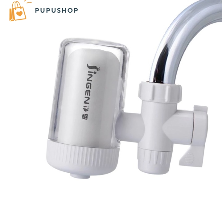 Bộ đầu lọc nước gắn tại vòi jingen model jn15 lõi lọc 4 lớp phù hợp cho tất cả các đầu vòi nước