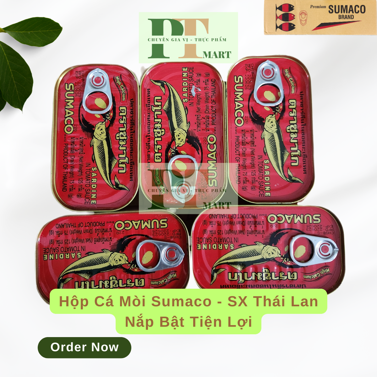 Cá mòi sumaco thái lan 125gr sốt cà chua đóng hộp