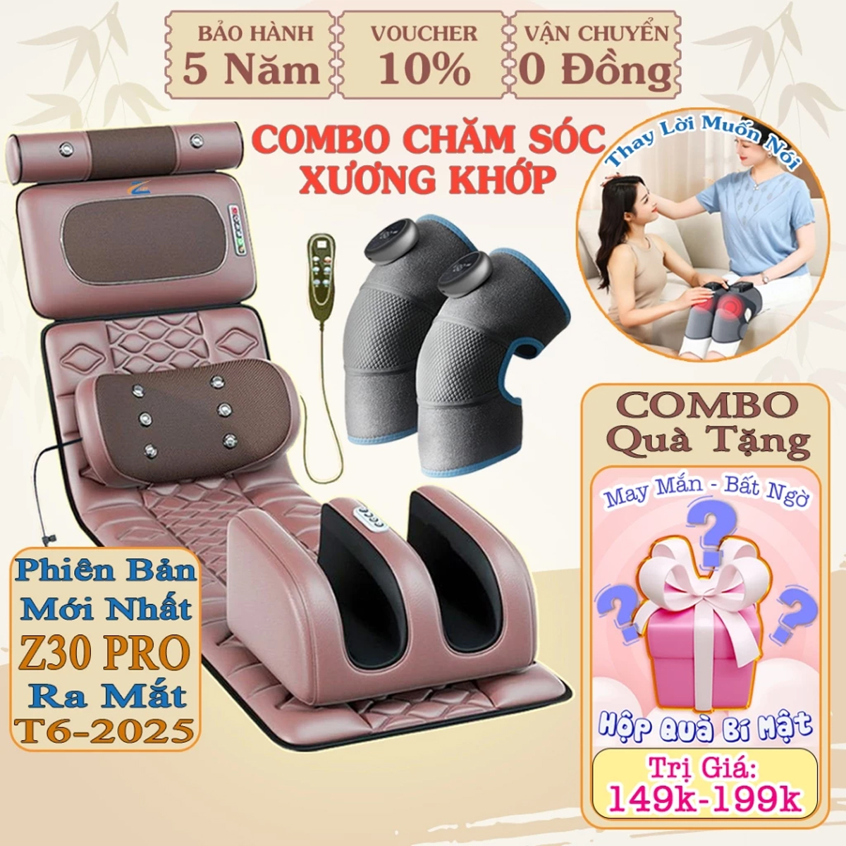  Đệm massage toàn thân chính hãng Zlife Z30 PRO Việt Nam nệm mat xa xoa bóp tại nhà ghế massage phục hồi giảm đau nhức hỗ trợ tuần hoàn máu bảo hành 5 năm 