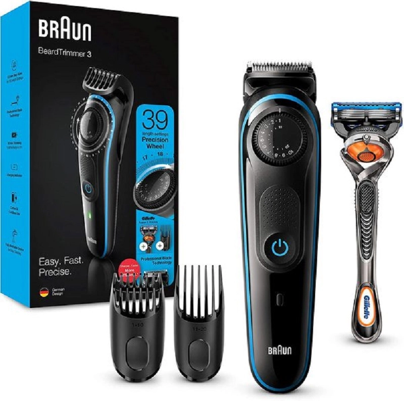 Bộ Tông đơ Braun BT3240 + kèm dao cạo râu Gillette