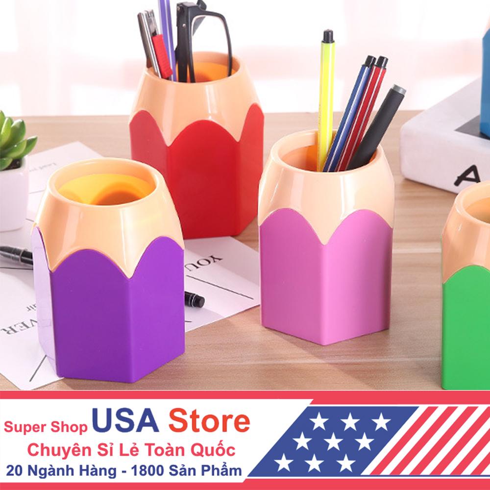 Hũ Đựng Bút Kiểu Bút Chì HBook1076 (Giao Màu Ngẫu Nhiên)