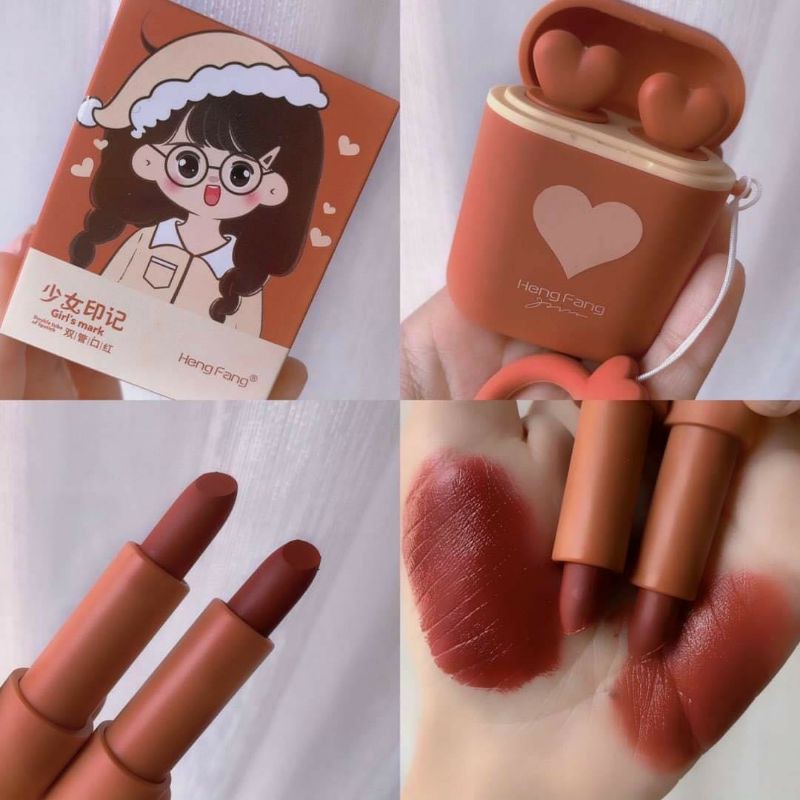 Sét 2 Son Tai Nghe Cô Gái Dễ Thương