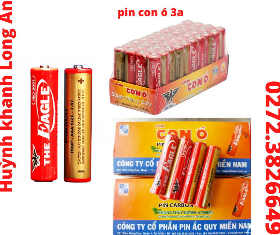 Pin AAA Con Ó - Hộp 48 viên Pin Tiểu AAA (3A) 1.5V