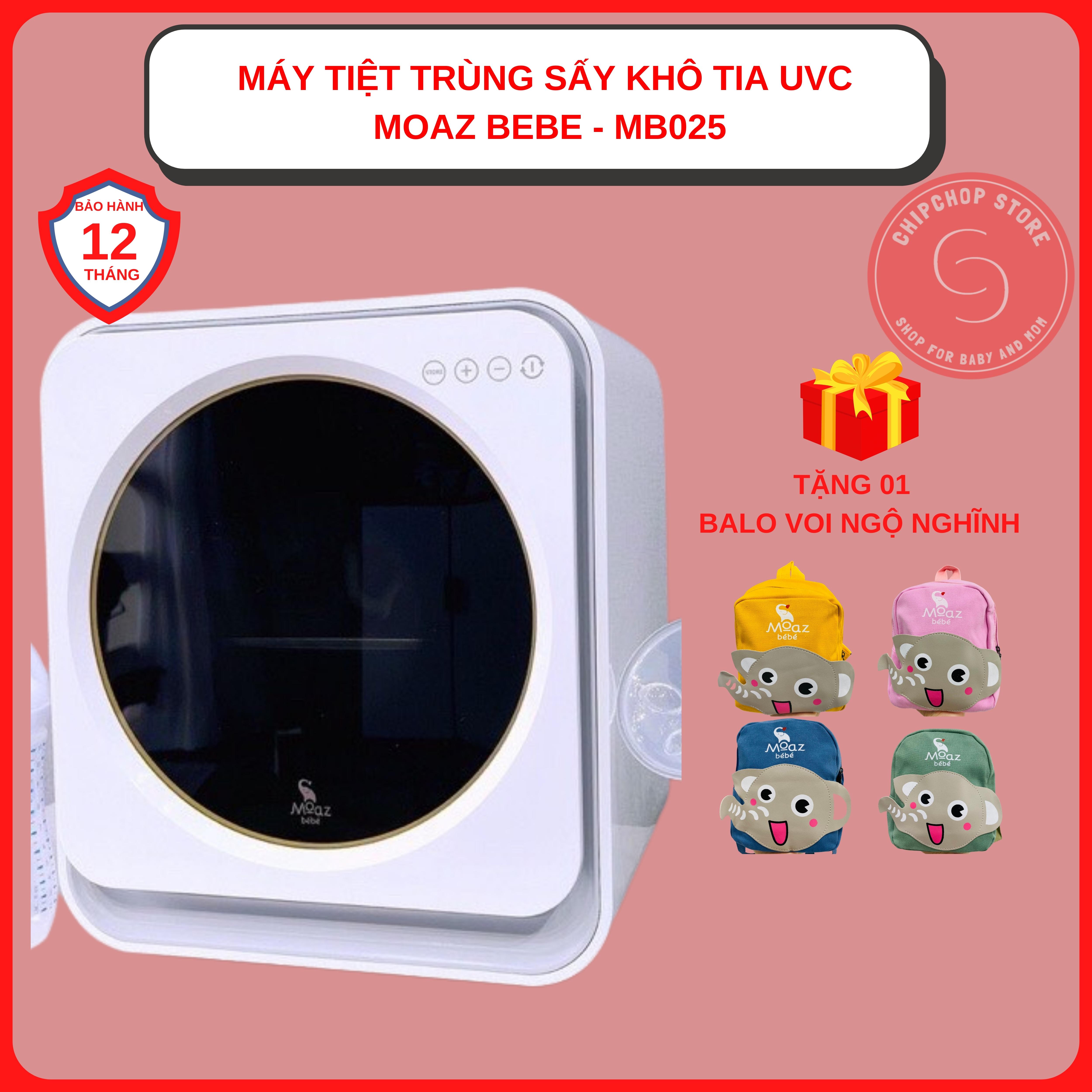 Máy tiệt trùng UV Moaz bé bé mb-025 bảo hành chính hãng