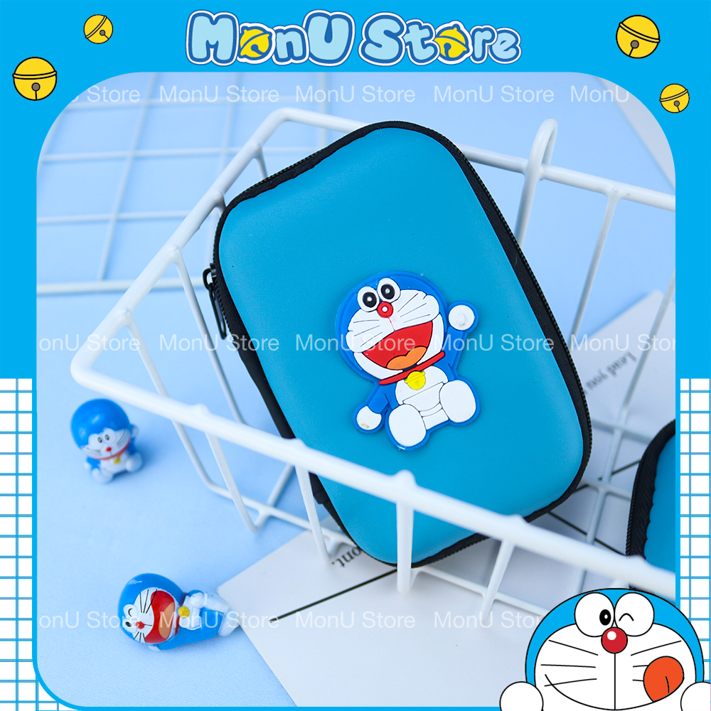 Hộp đựng tai nghe, cáp sạc, phụ kiện nhỏ hình doraemon doremon dễ thương cute mon0072c