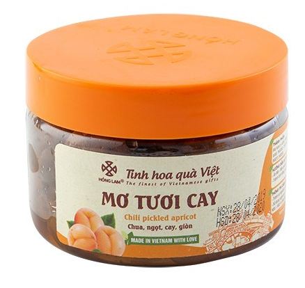 Ô mai mơ tươi cay hồng lam 200g