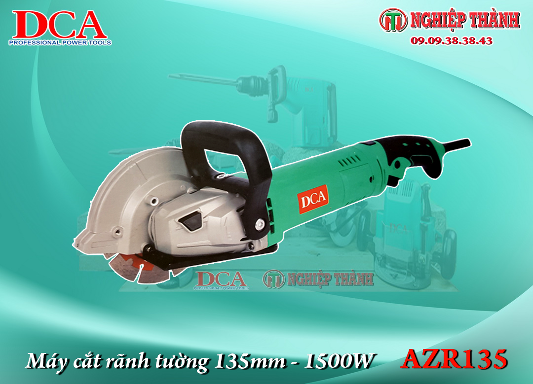 Máy khoét rãnh tường dca azr135