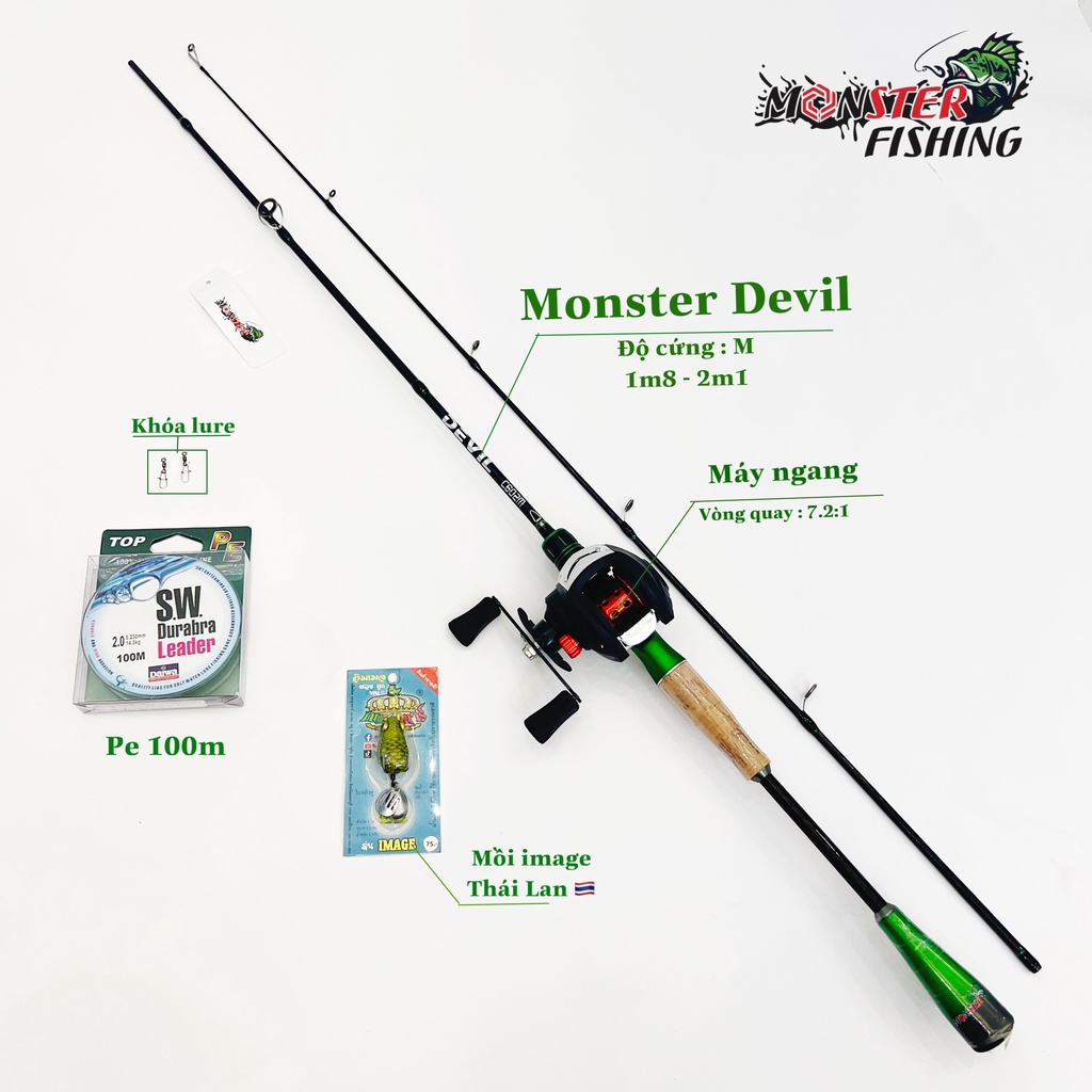 Bộ combo lure Monster Máy Ngang