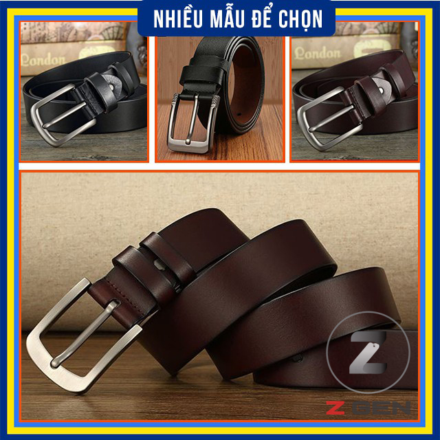 Thắt Lưng Nam Kim Cao Cấp Trẻ Trung [Nhiều Mẫu] , Thắt Lưng Da Cao Cấp Từ Da Bò Xịn - ZGEN