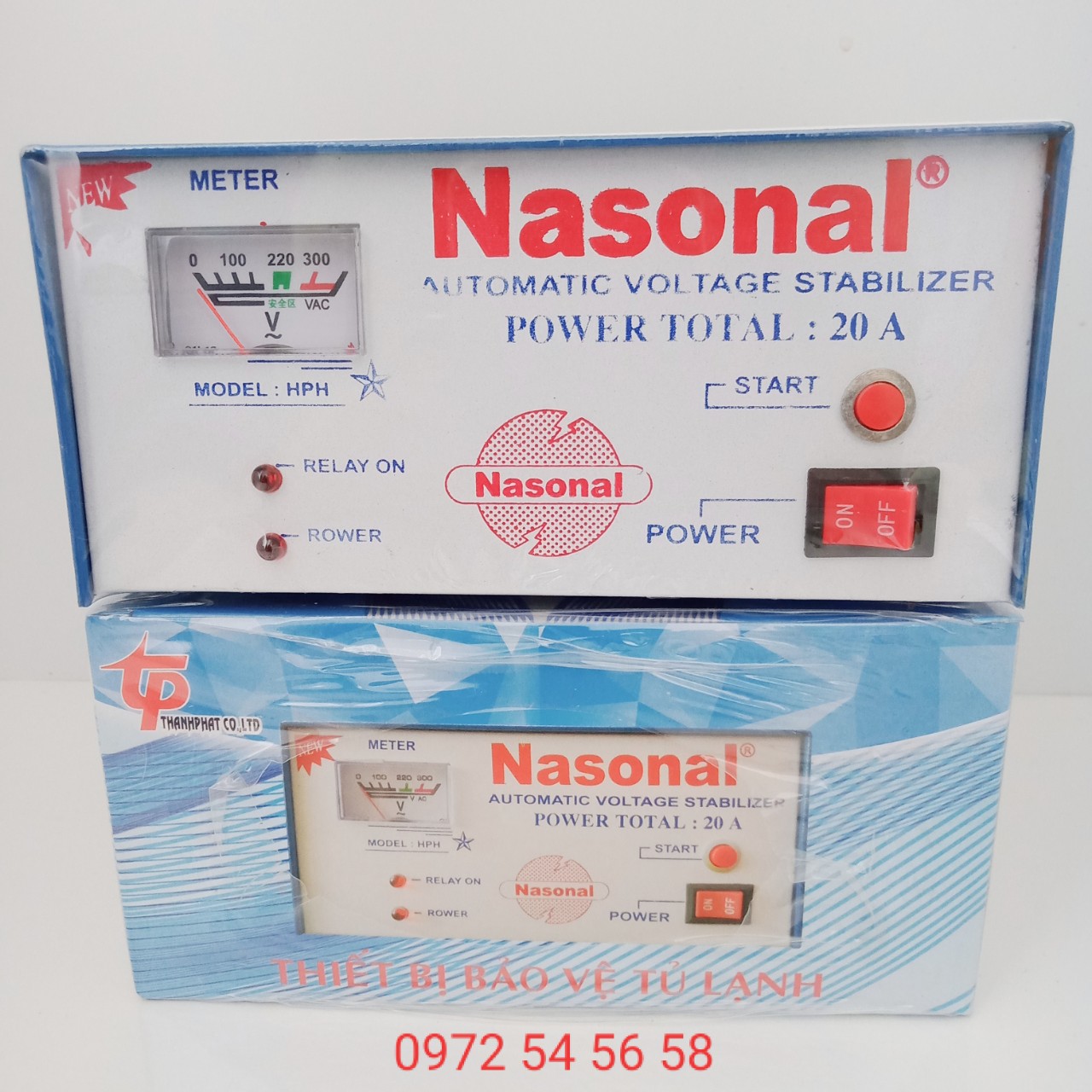 Relay, thiết bị bảo vệ tủ lạnh, ổn áp tủ lạnh cao cấp 20A NASONAL - Điện -gia dụng ngọc hân
