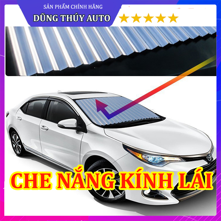 Rèm che nắng ô tô thông minh - Tấm chắn nắng kính lái ô tô tráng nhôm cách nhiệt kích thước 70*155 cm