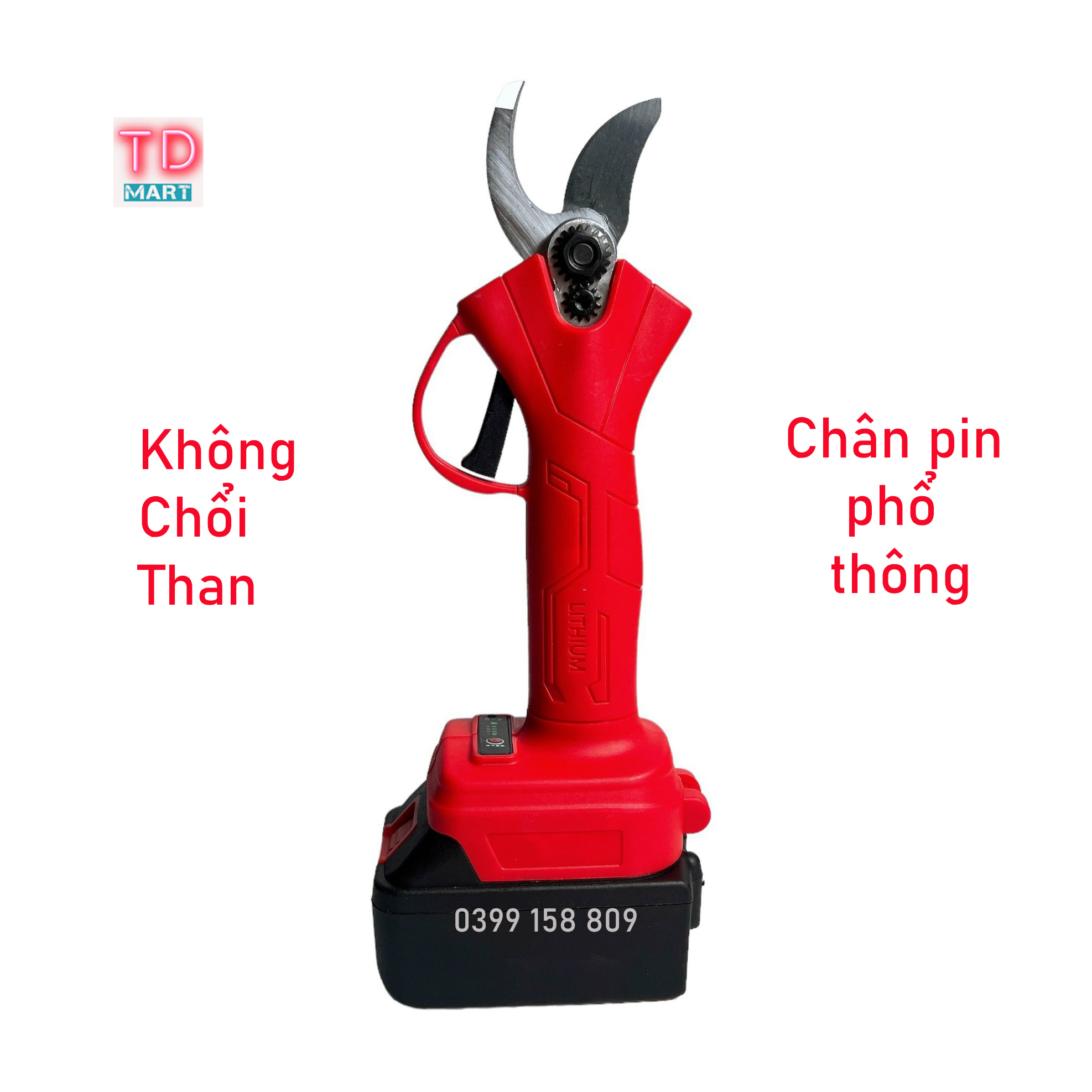 Bộ Kéo Cắt Tỉa Cành Cây Cảnh Dùng Pin 10cell 21V Không Chổi Than