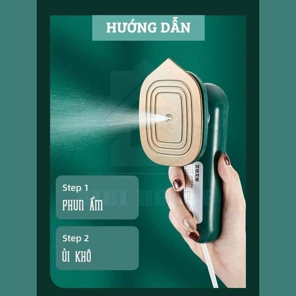 Bàn là mini hơi nước, bàn ủi hơi nước cầm tay tiện lợi, bàn là thông minh