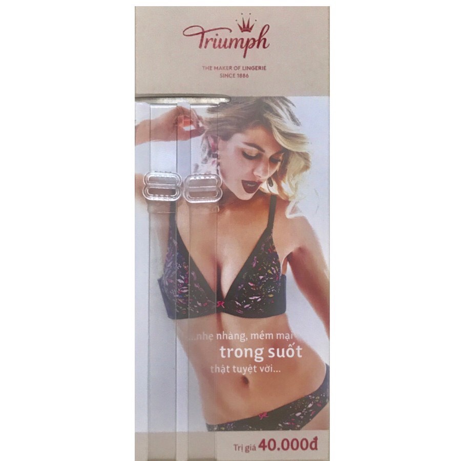 Combo 3 bộ dây áo ngực trong suốt triumph