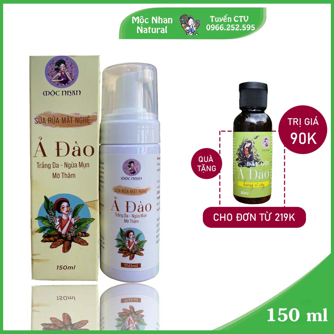 Sữa rửa mặt bơ nghệ, trắng da, mờ thâm nám, mộc nhan natural.