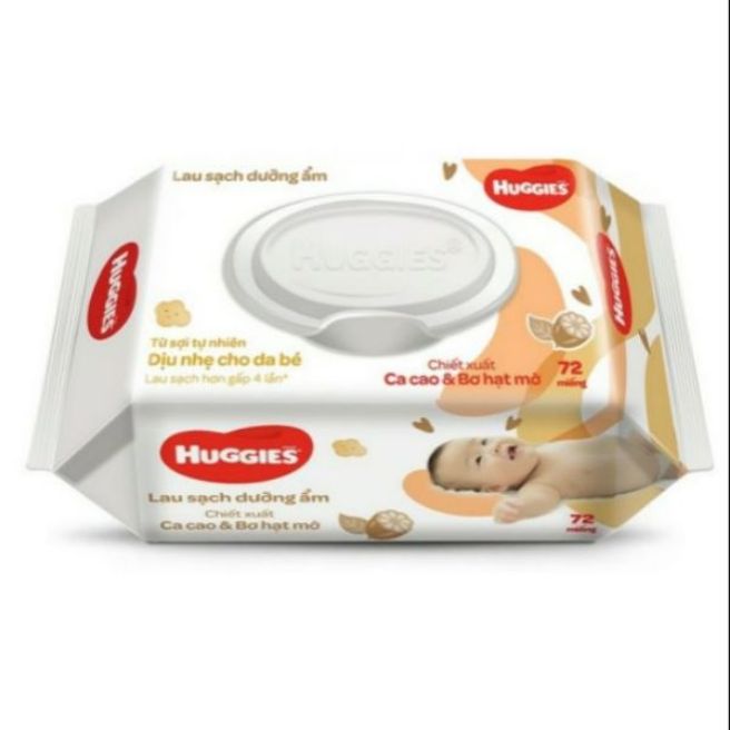 Khăn ướt Huggies hộp 72 miếng