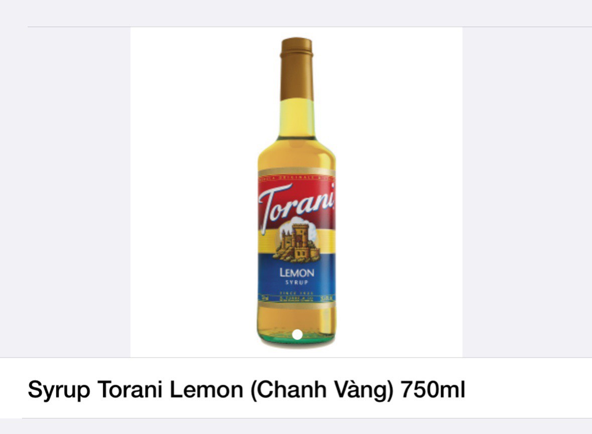 Torani Chanh Vàng 730ml