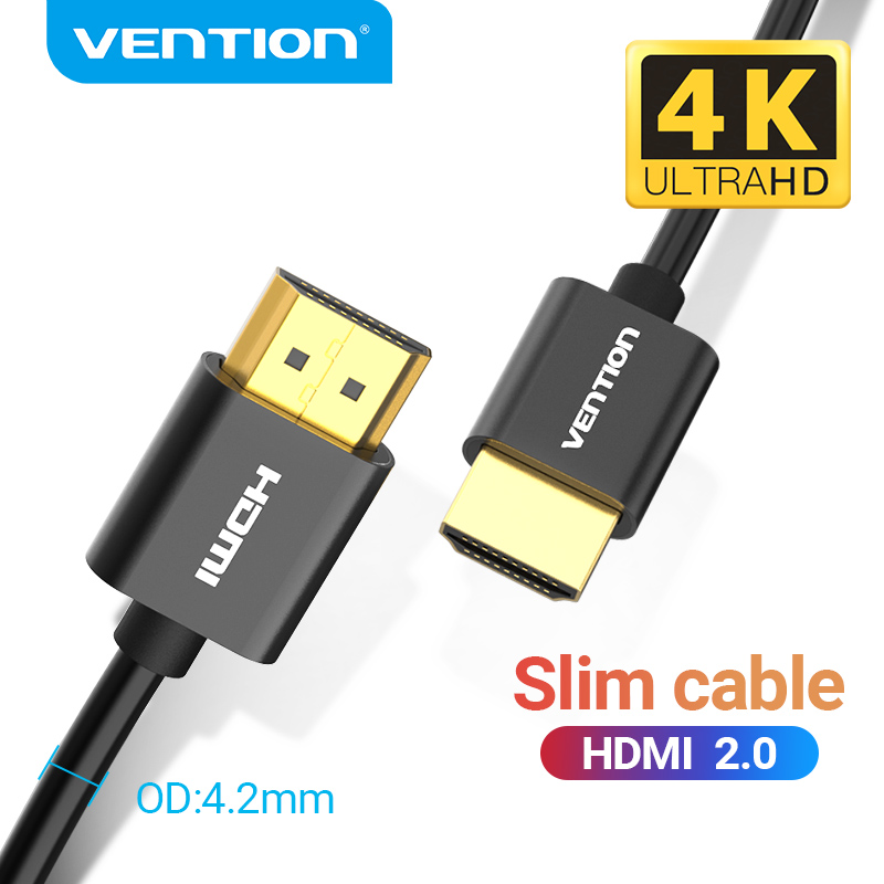 Cáp HDMI Can, Cáp 4K Slim HDMI Sang HDMI 2.0 Cho Bộ Mở Rộng Bộ Chia HDMI Máy Chiếu HDTV Apple TV PS4/PS3 Cáp HDMI 2.0