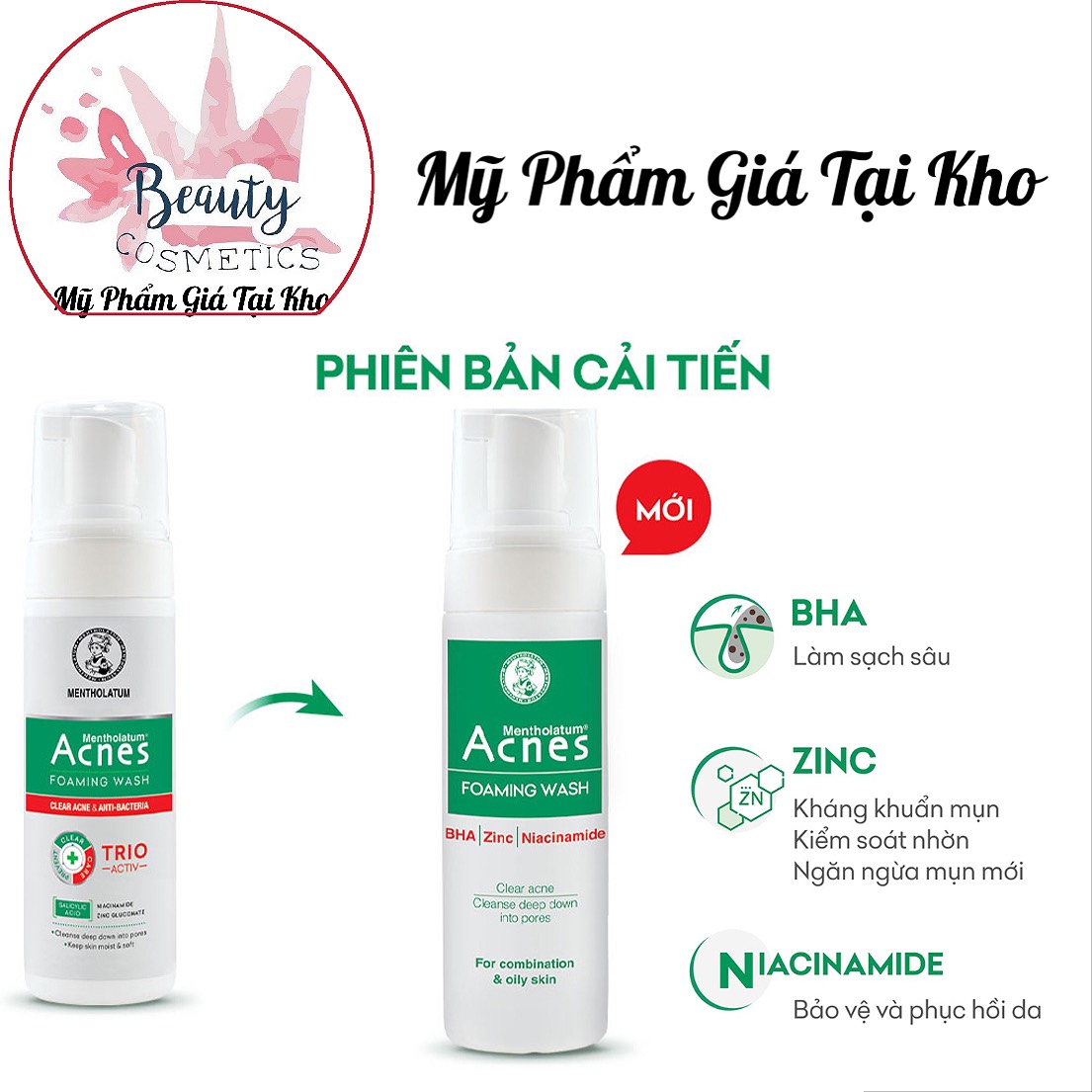 [HCM]Dung Dịch Tạo Bọt Ngăn Ngừa Mụn Acnes 150ml