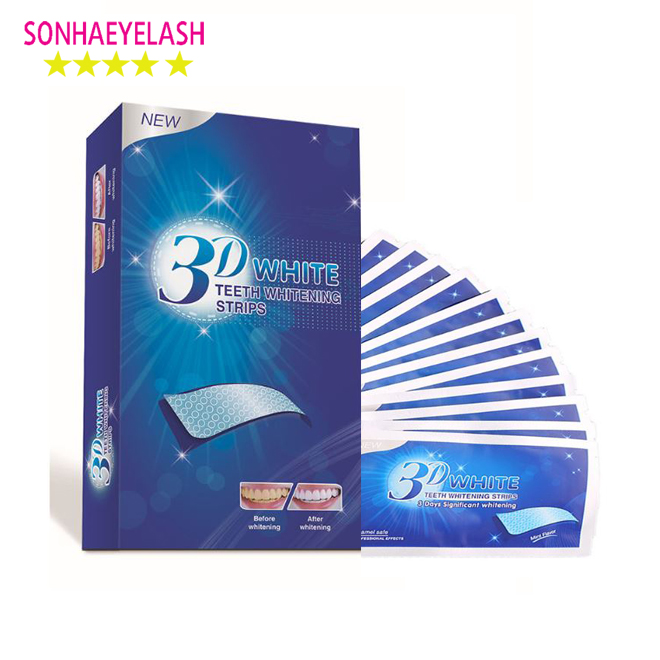 Miếng Dán Trắng Răng 3D White Teeth Whitening Strip 1 hộp 7 miếng