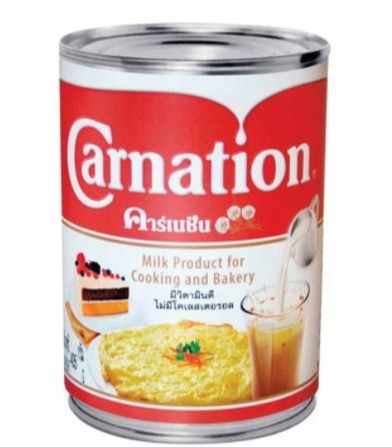 Sữa nấu ăn làm bánh hiệu tam hoa Carnation Evaporated Milk - Nhập Thái Lan 410ml