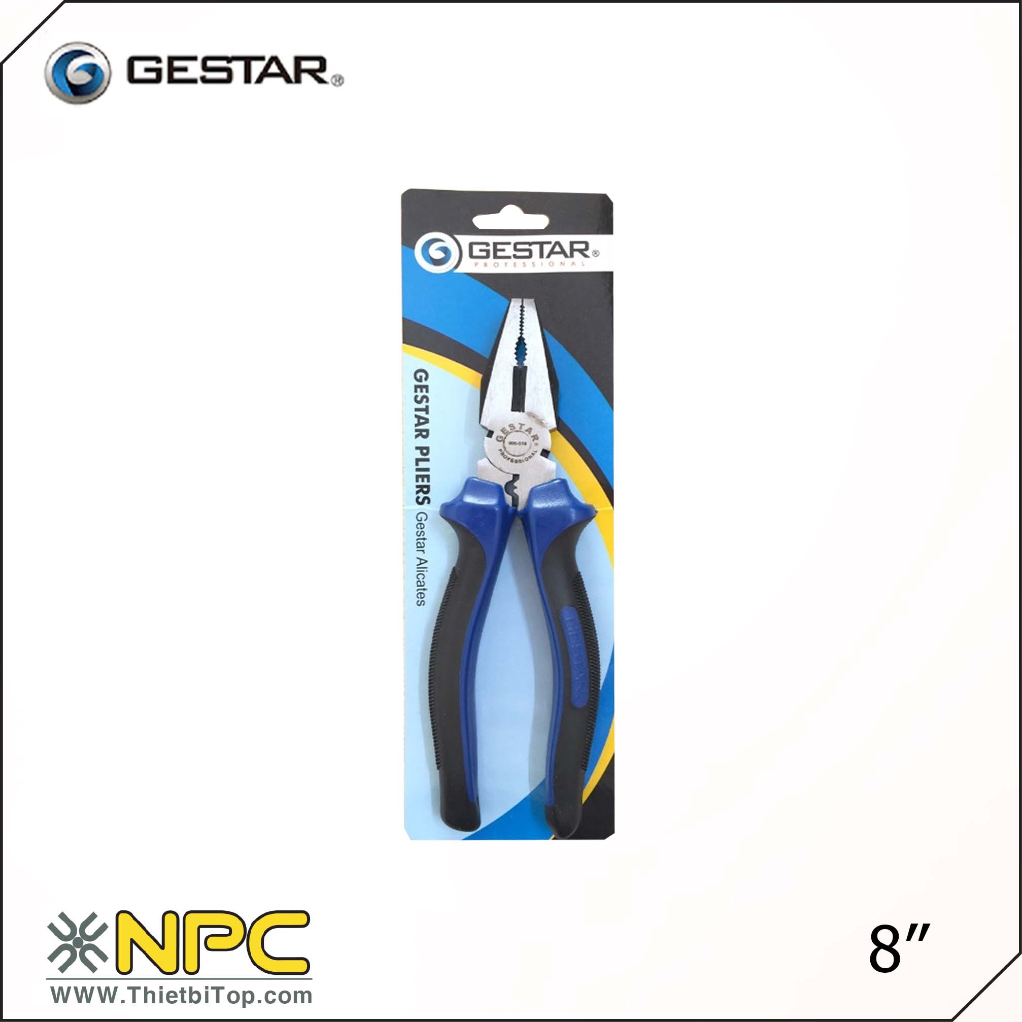 Combo 4 cây kìm điện gestar 8inch xanh đen 995-318